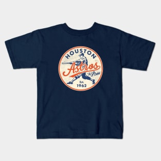 Old Style Houston Astros by Buck Tee Kids T-Shirt